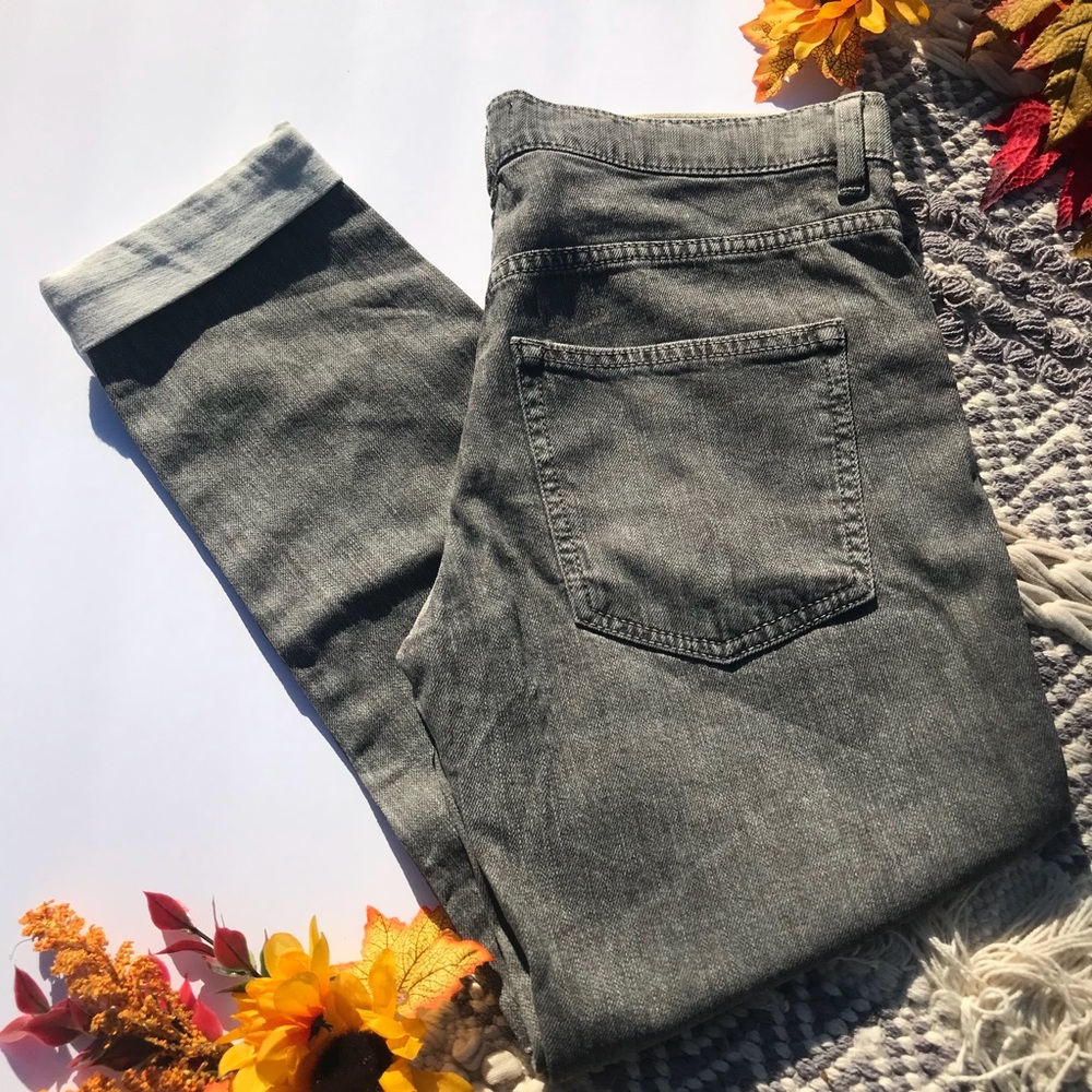 VINCE Stone Relaxed Stretch Denim Cuffed Jeans